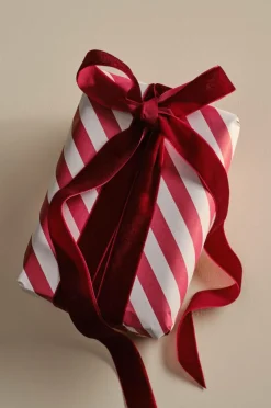 Presentpapper & Snöre|Jotex VELVETY Sammetsband Vinröd