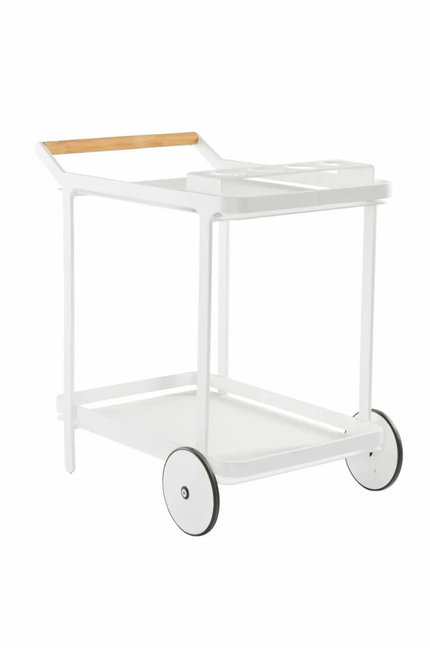 Utebord|Utemöbler|Jotex VENEZIA Serveringsvagn Vit