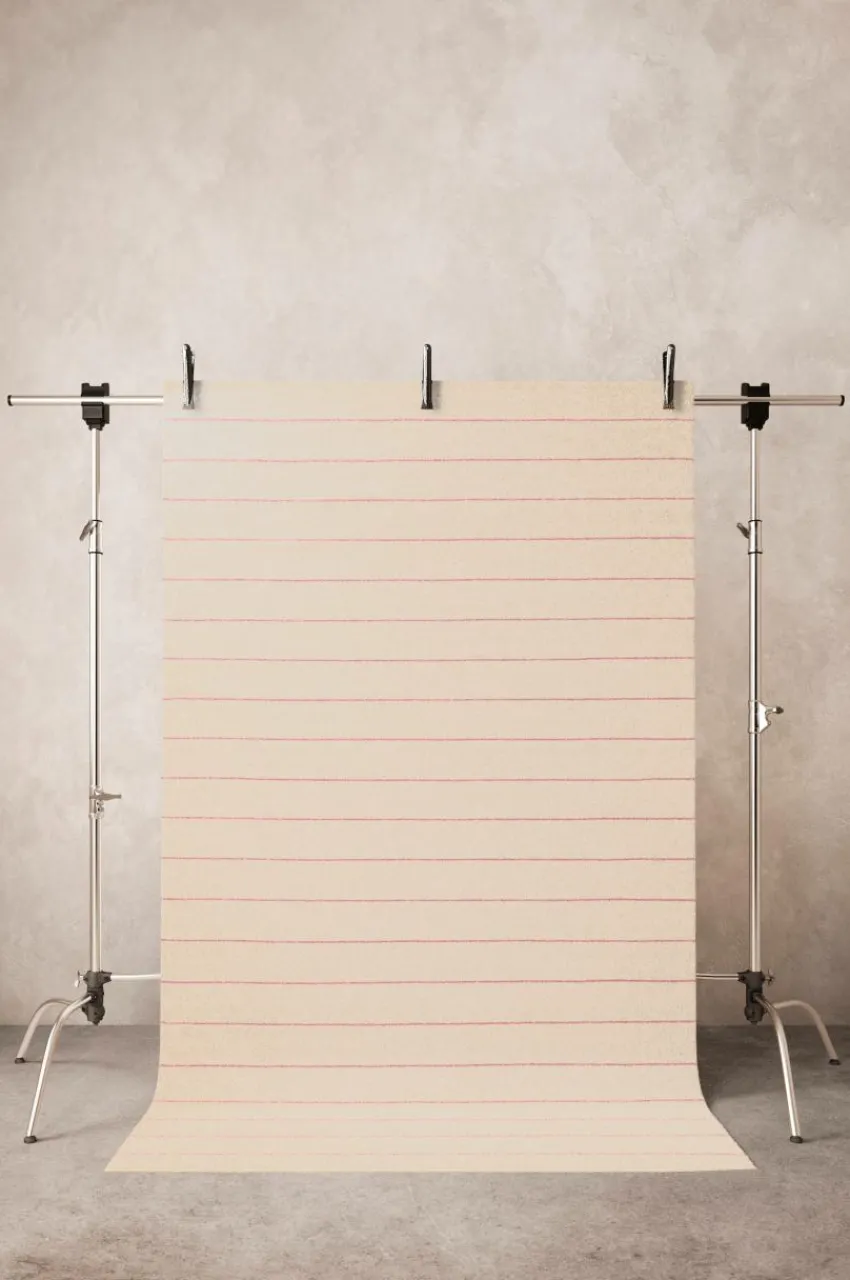 Bomulls- & Trasmattor|Jotex VENNY Bomullsmatta Naturvit/lila