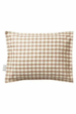 Barnsängkläder|Jotex VERMONT BABY örngott 35x28 Cm - Ekologisk Brun/vit rutig