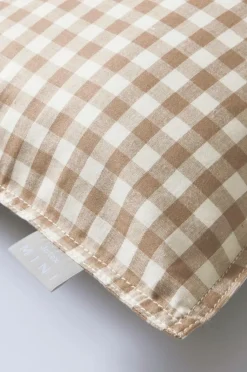 Barnsängkläder|Jotex VERMONT BABY örngott 35x28 Cm - Ekologisk Brun/vit rutig