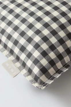 Barnsängkläder|Jotex VERMONT BABY örngott 35x28 Cm - Ekologisk Svart/vit rutig