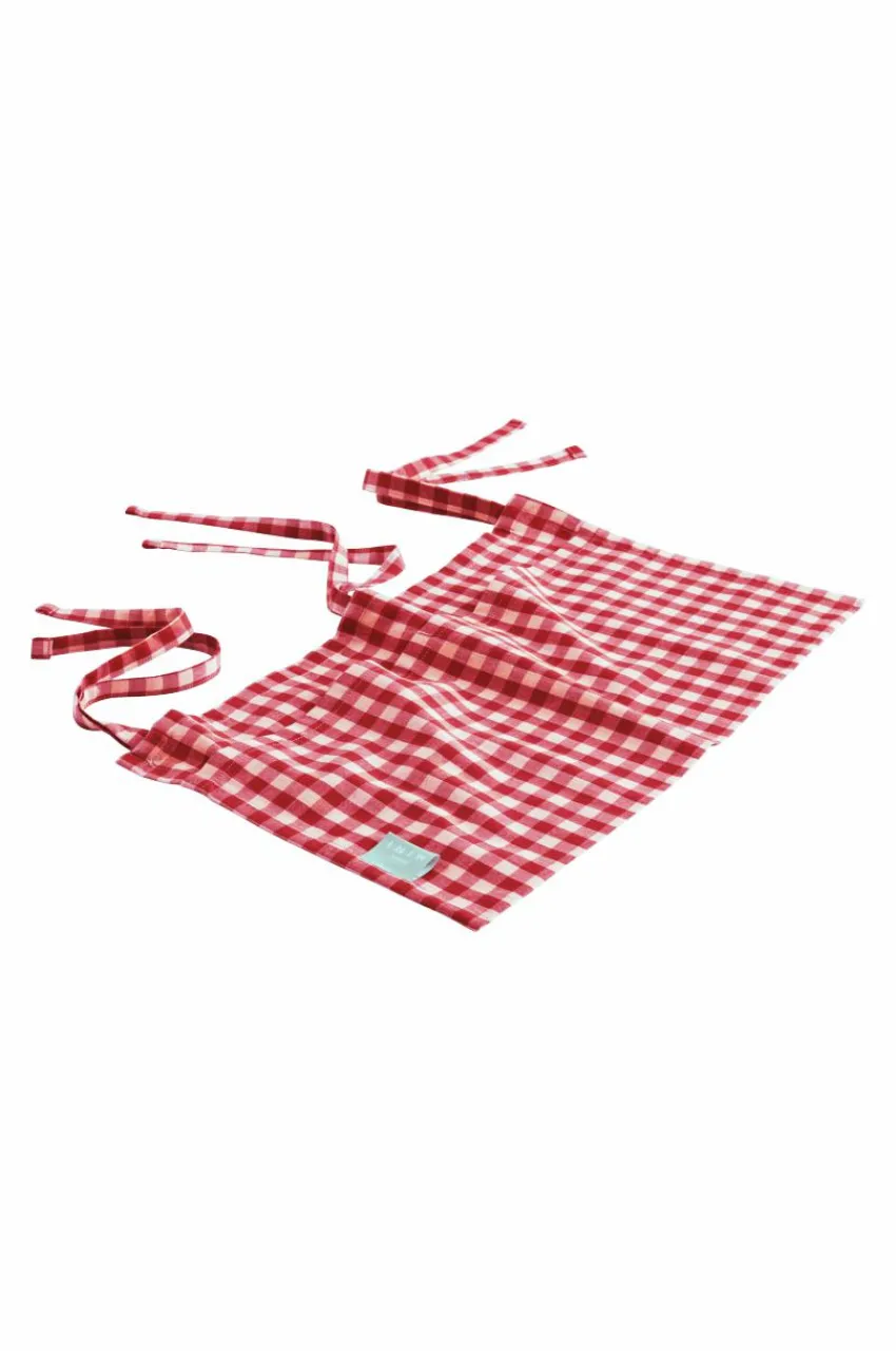 Barnsängkläder|Jotex VERMONT Förvaringsficka - Ekologisk Röd/creme