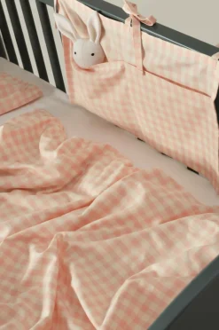 Barnsängkläder|Jotex VERMONT Förvaringsficka - Ekologisk Rosa/creme