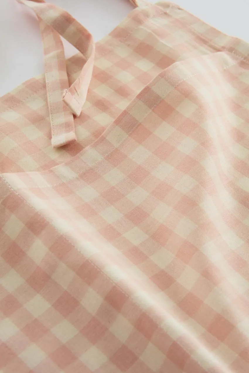 Barnsängkläder|Jotex VERMONT Förvaringsficka - Ekologisk Rosa/creme