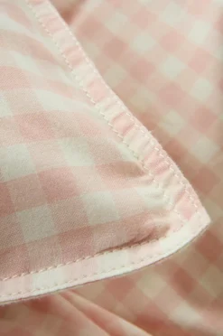 Barnsängkläder|Jotex VERMONT MINI Påslakanset Spjälsäng - Ekologisk Rosa/creme