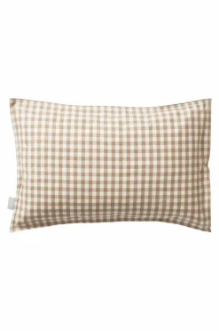 Barnsängkläder|Jotex VERMONT MINI örngott 55x35 Cm - Ekologisk Brun/vit rutig