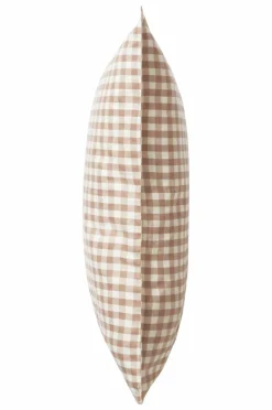 Barnsängkläder|Jotex VERMONT MINI örngott 55x35 Cm - Ekologisk Brun/vit rutig