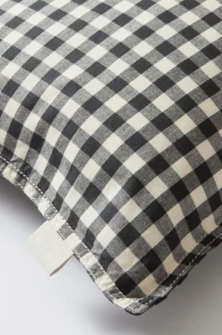 Barnsängkläder|Jotex VERMONT MINI örngott 55x35 Cm - Ekologisk Svart/vit rutig
