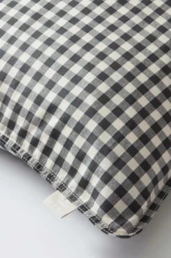 Barnsängkläder|Jotex VERMONT örngott 90x50 Cm - Ekologisk Svart/vit rutig