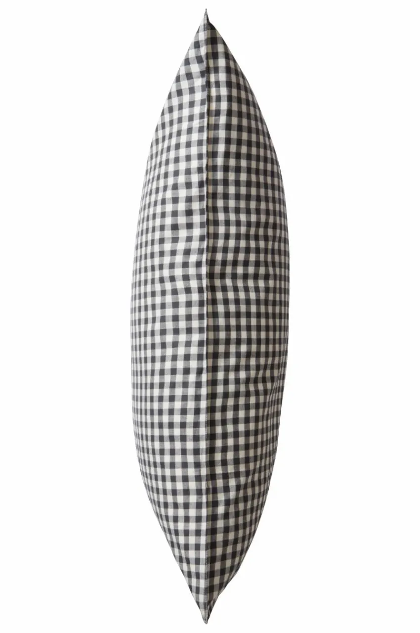 Barnsängkläder|Jotex VERMONT örngott 90x50 Cm - Ekologisk Svart/vit rutig
