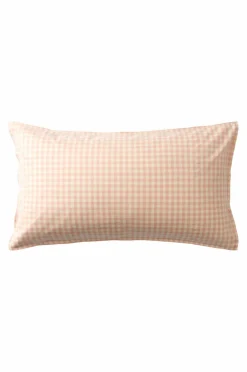 Barnsängkläder|Jotex VERMONT örngott 90x50 Cm - Ekologisk Rosa/creme