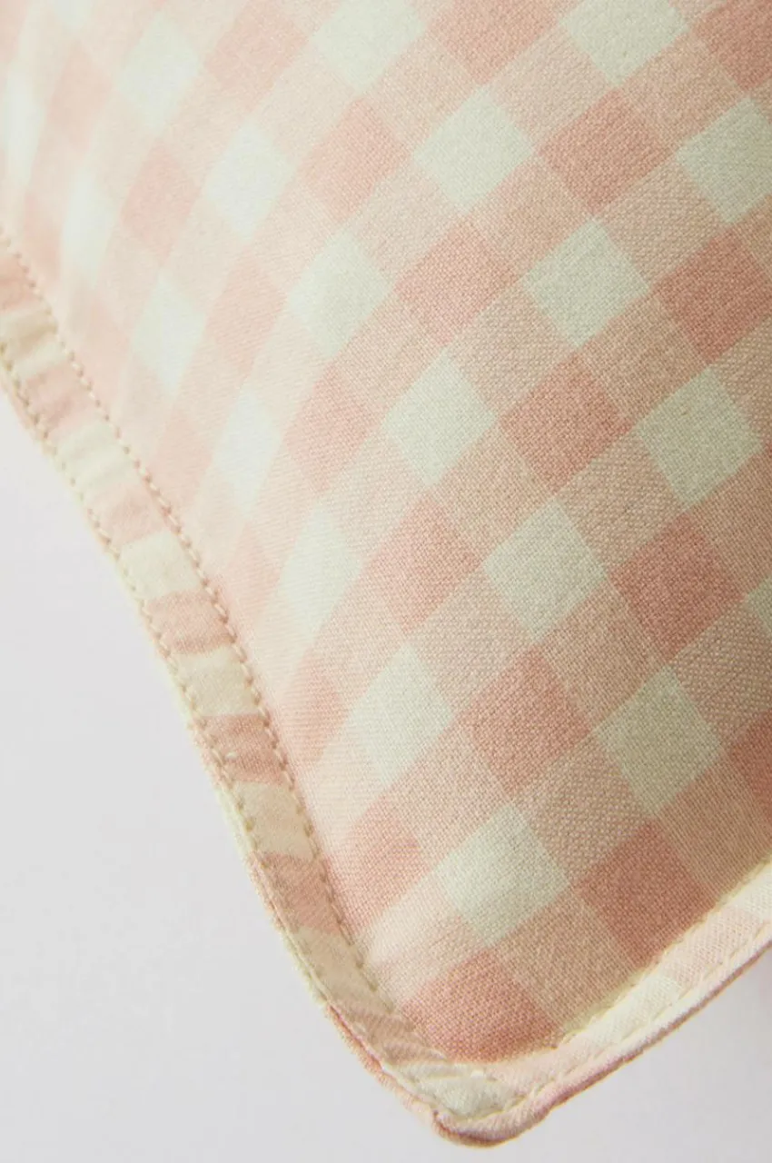 Barnsängkläder|Jotex VERMONT örngott 90x50 Cm - Ekologisk Rosa/creme