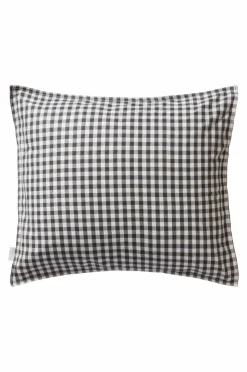 Barnsängkläder|Jotex VERMONT örngott 60x50 Cm - Ekologisk Svart/vit rutig