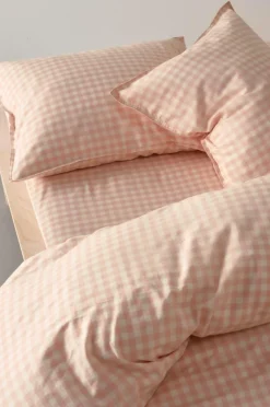 Barnsängkläder|Jotex VERMONT örngott 60x50 Cm - Ekologisk Rosa/creme