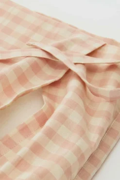 Barnsängkläder|Jotex VERMONT Spjälsängsskydd - Ekologisk Rosa/creme