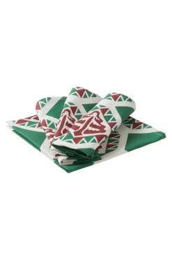 Servetter|Juldukning|Jotex VERY MERRY Servett 4-pack Vit/grön/röd