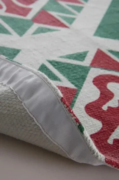 Återvunna Mattor|Slätvävda Mattor|Jotex VERY MERRY Slätvävd Matta ø 110 Cm Multi