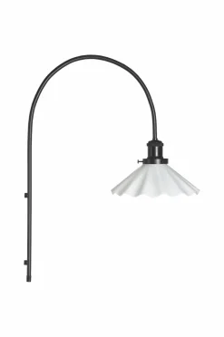 Vägglampor|Jotex Vägglampa August Veckad 25 Cm Opal