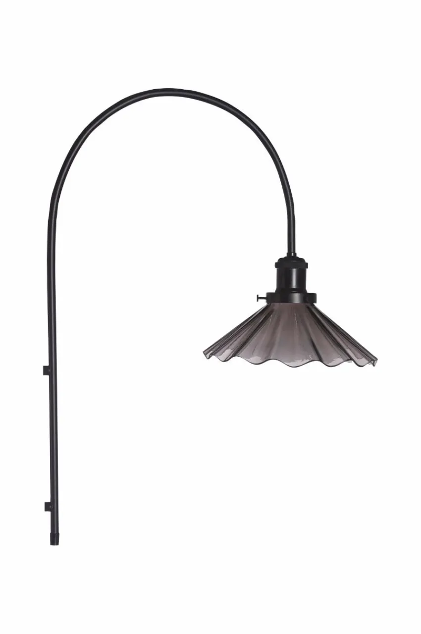 Vägglampor|Jotex Vägglampa August Veckad 25 Cm Svart