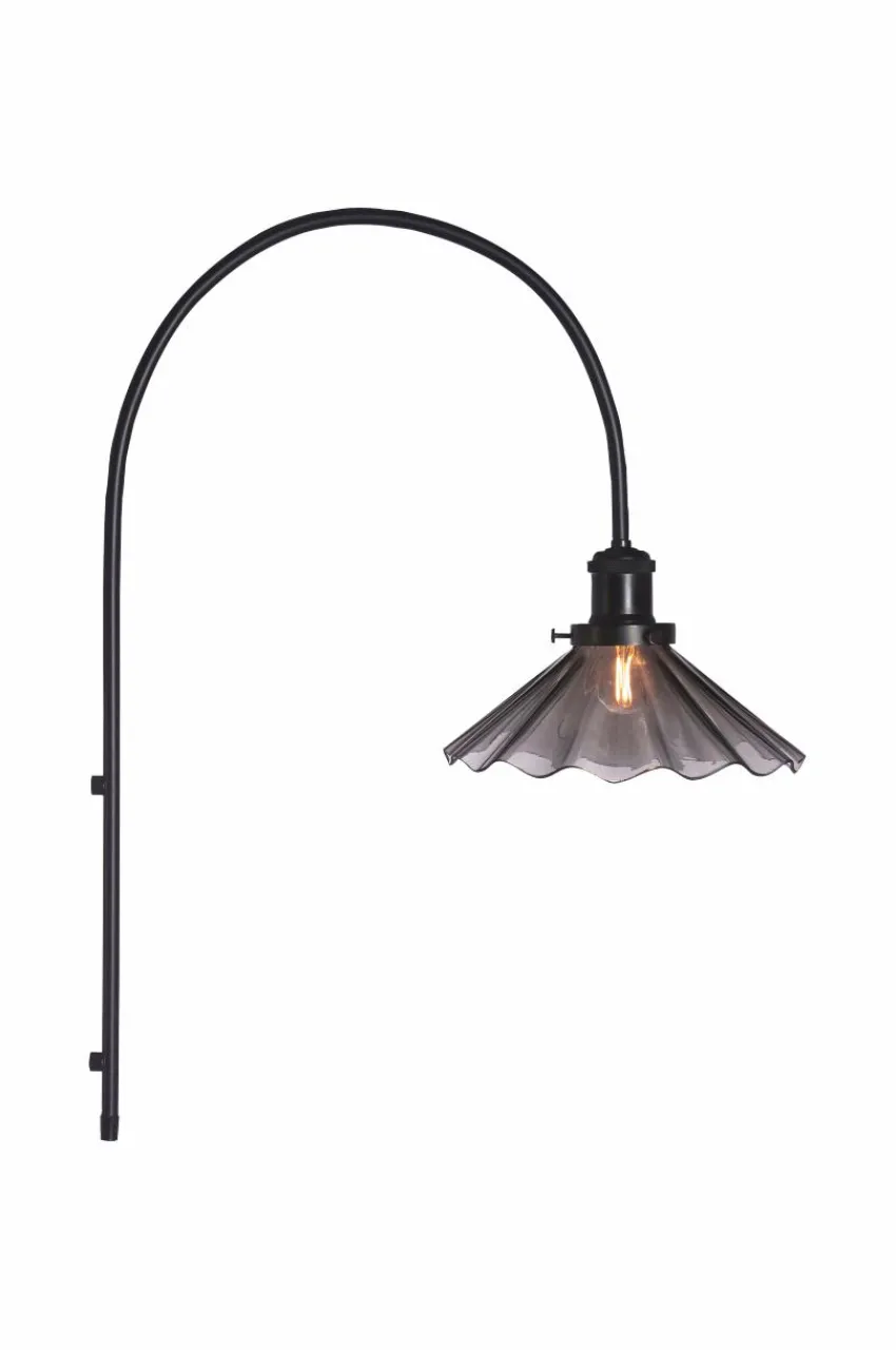 Vägglampor|Jotex Vägglampa August Veckad 25 Cm Svart