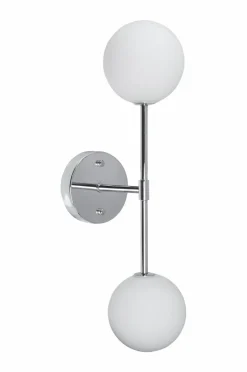 Vägglampor|Jotex Vägglampa Sigma 49 Cm Krom opal