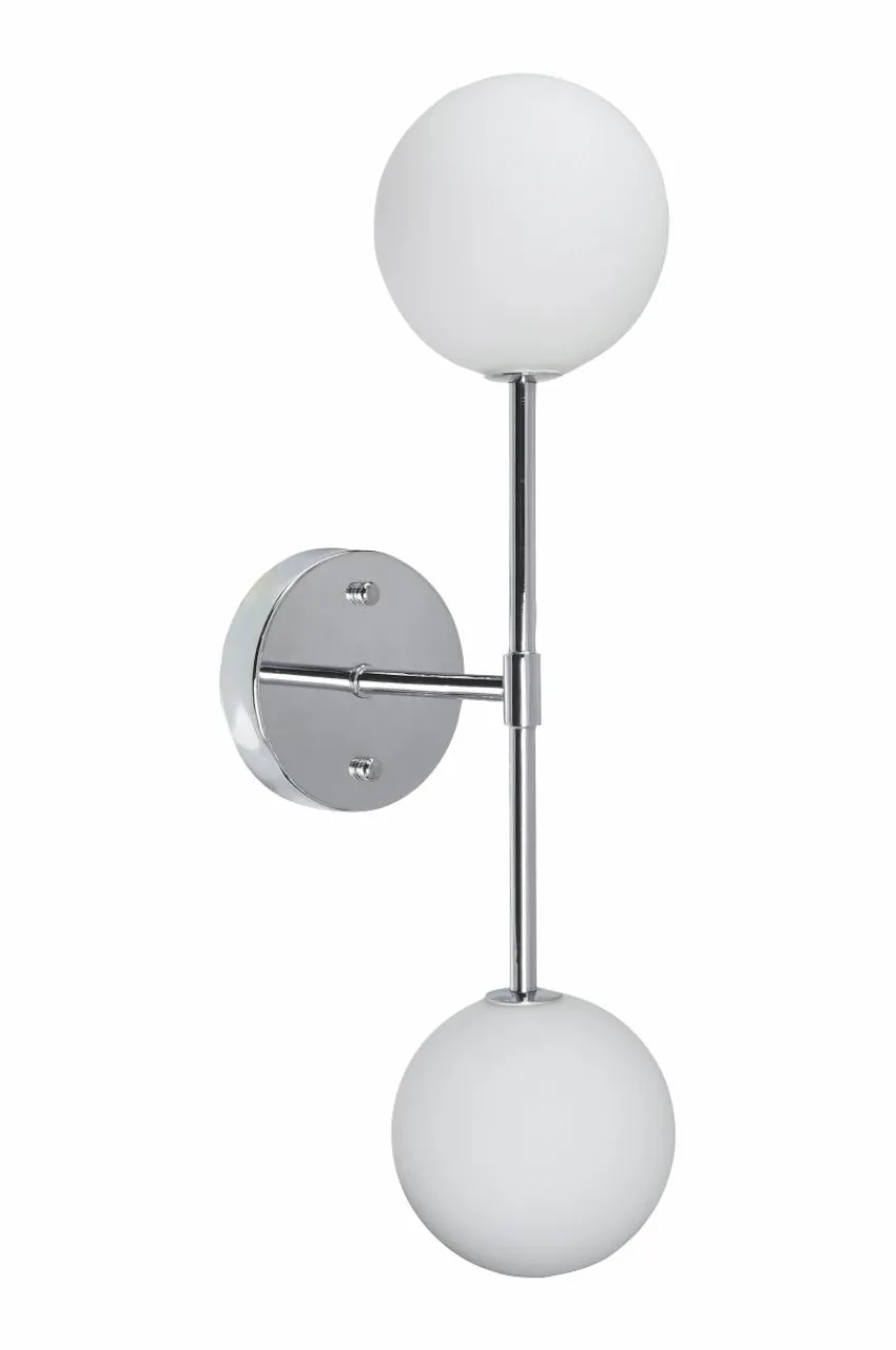 Vägglampor|Jotex Vägglampa Sigma 49 Cm Krom opal