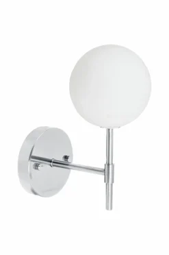 Vägglampor|Jotex Vägglampa Sigma 25 Cm Krom opal