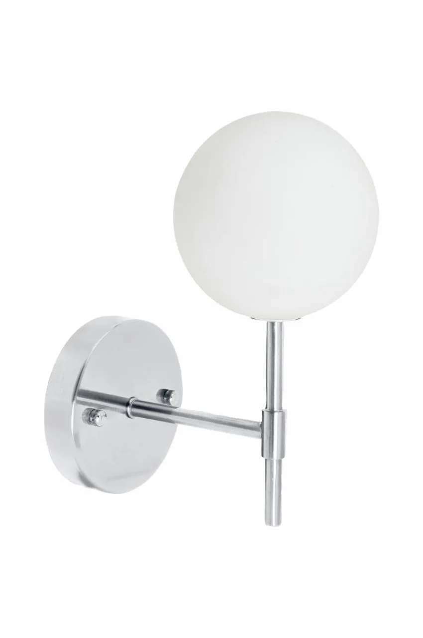 Vägglampor|Jotex Vägglampa Sigma 25 Cm Krom opal