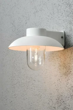 Utebelysning|Utebelysning|Jotex Vägglykta Mani Höjd 21 Cm Vit