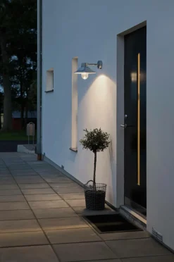 Utebelysning|Utebelysning|Jotex Vägglykta Vega Höjd 26,5 Cm Galvaniserad