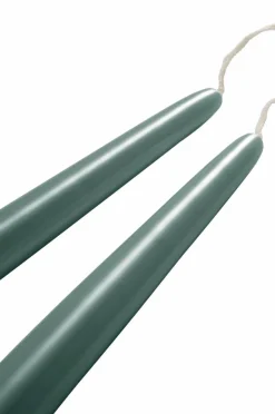 Ljus|Jotex VICKAN PEARL Antikljus 2-pack - Höjd 35 Cm Eucalyptusgrön