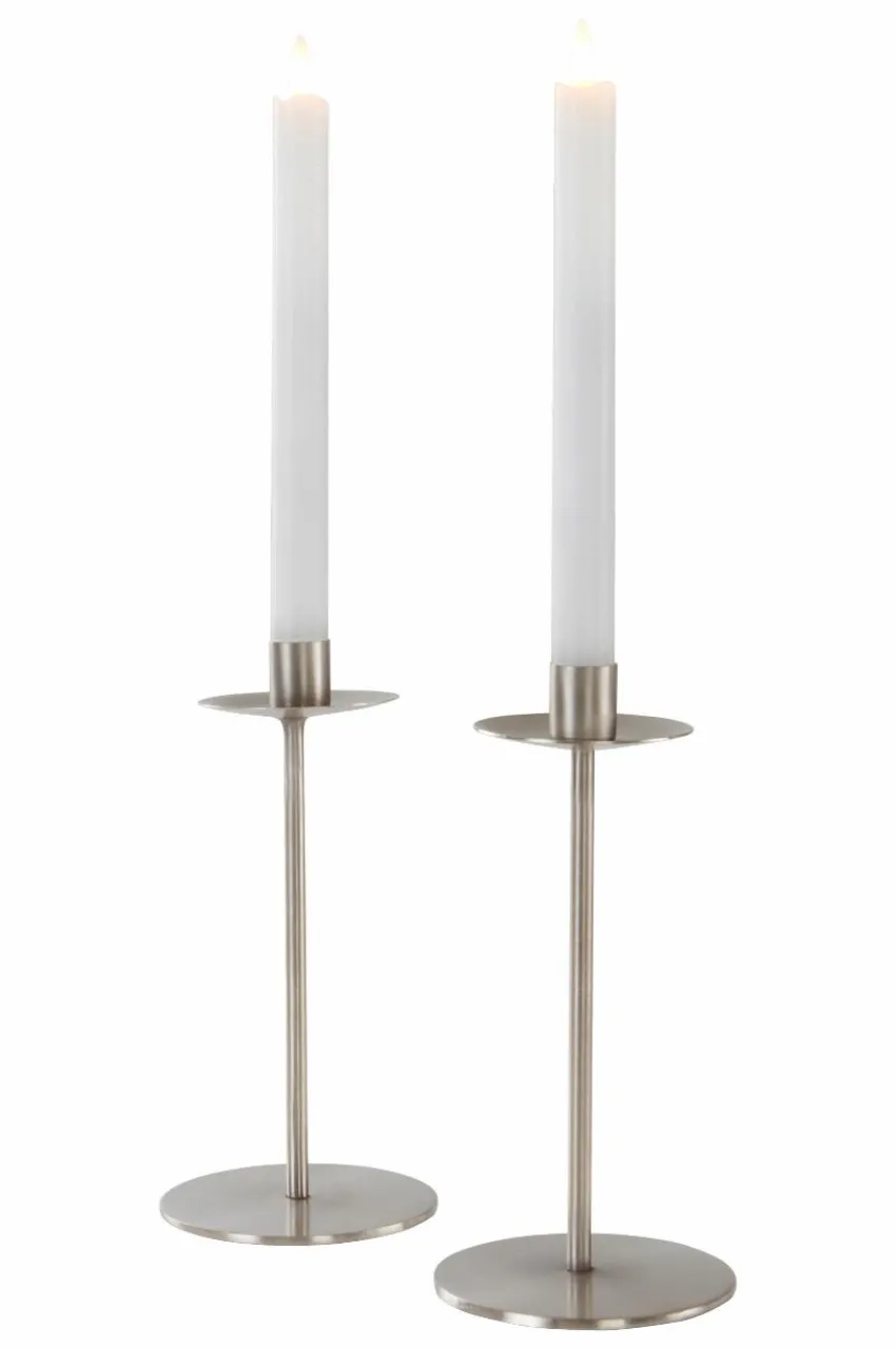 Ljusstakar|Jotex VIDAL Ljusstake 2-pack Silver