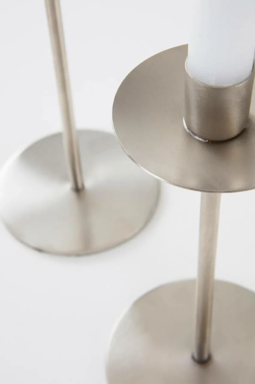 Ljusstakar|Jotex VIDAL Ljusstake 2-pack Silver