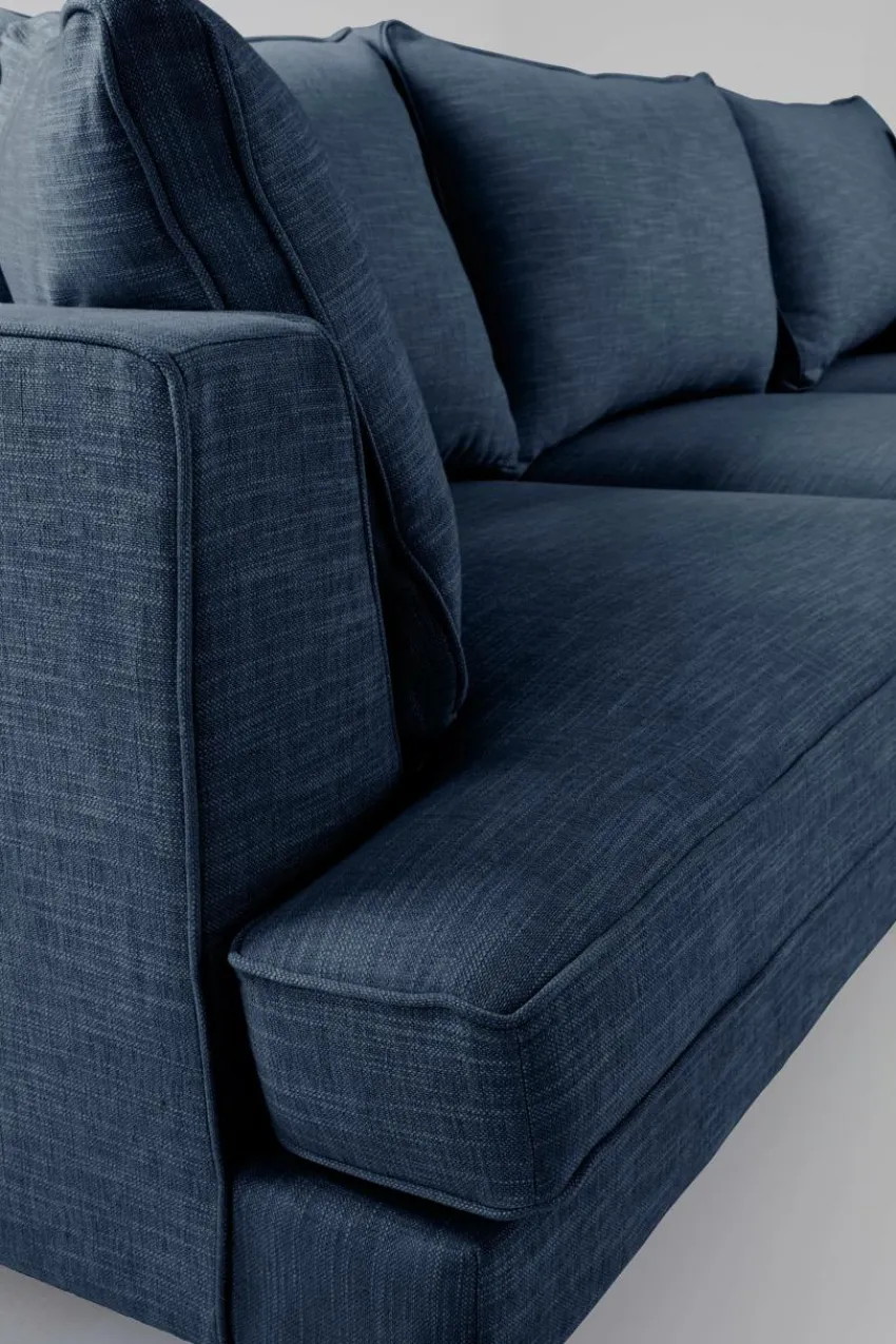 Soffor|Jotex VILLACH Soffa 3-sits Divan Höger Indigoblå