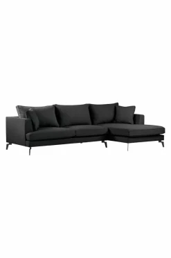 Soffor|Jotex VILLACH Soffa 3-sits Divan Höger Svart