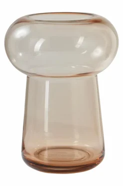 Vaser|Jotex VIOLA Glasvas - Höjd 24 Cm Ljusbrun