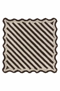 Bomulls- & Trasmattor|Jotex VIOLETA Kvadratisk Bomullsmatta 250x250 Cm Brun/naturvit