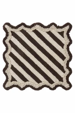 Bomulls- & Trasmattor|Barnmattor|Jotex VIOLETA MINI Fyrkantig Bomullsmatta 130x130 Cm Brun/naturvit