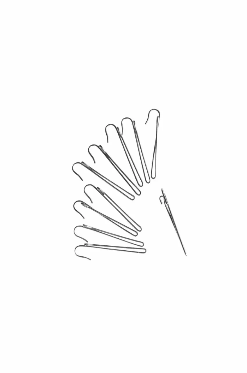 Gardintillbehör|Jotex VIRRE 1-fingerkrok 10-pack - Extra Hög Silver
