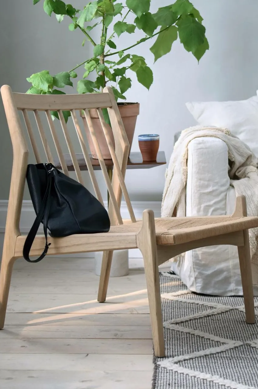 Stolar|Fåtöljer|Jotex VISBY Loungestol Vitsåpad ek
