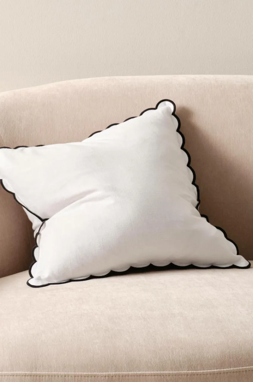 Prydnadskuddar & Fodral|Jotex VIVIAN Kuddfodral 45x45 Cm Naturvit /svart