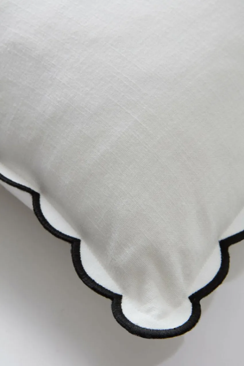Prydnadskuddar & Fodral|Jotex VIVIAN Kuddfodral 45x45 Cm Naturvit /svart