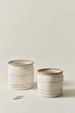 Förvaring|Förvaring|Jotex VIVIANNE Förvaringskorg 2-pack Naturvit/beige