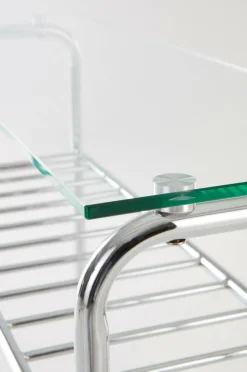 Bord|Jotex WALLE Sideboard 32x100 Cm Krom/glas
