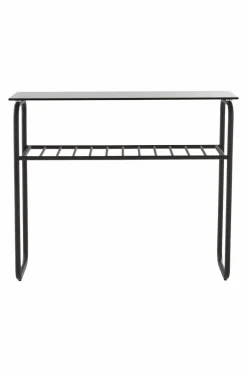 Bord|Jotex WALLE Sideboard 32x100 Cm Svart/grått glas