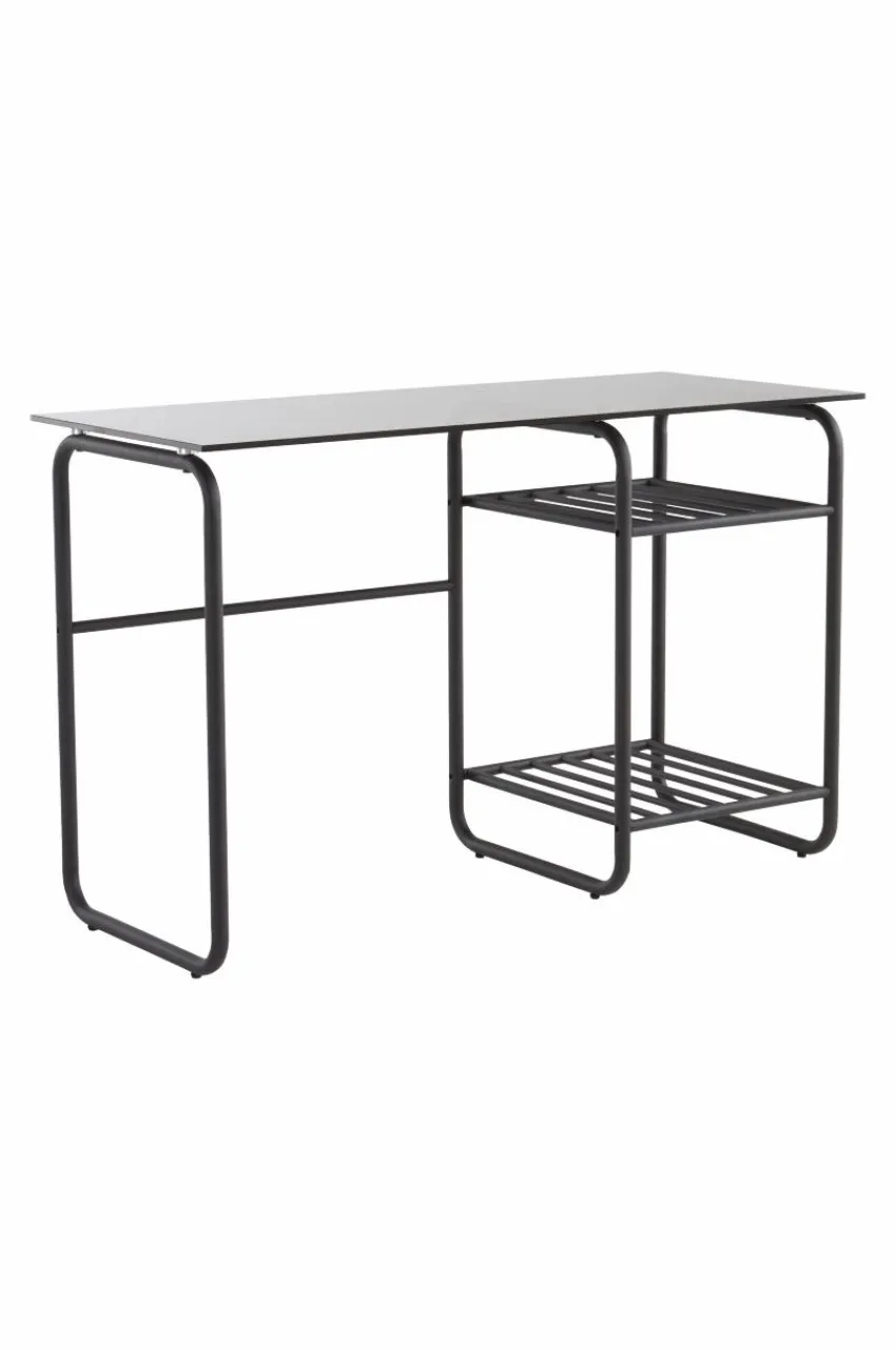 Skrivbord|Bord|Jotex WALLE Skrivbord 50x120 Cm Svart/grått glas