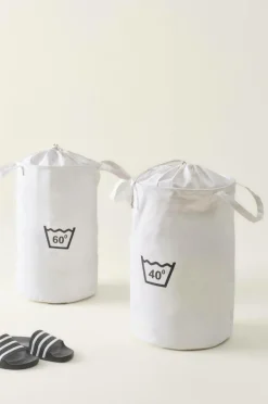 Tvättkorgar|Jotex WASHA Tvättkorg 2-pack Vit