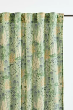 Barngardiner|Jotex WATERS Multifunktionsgardin 2-pack Grön