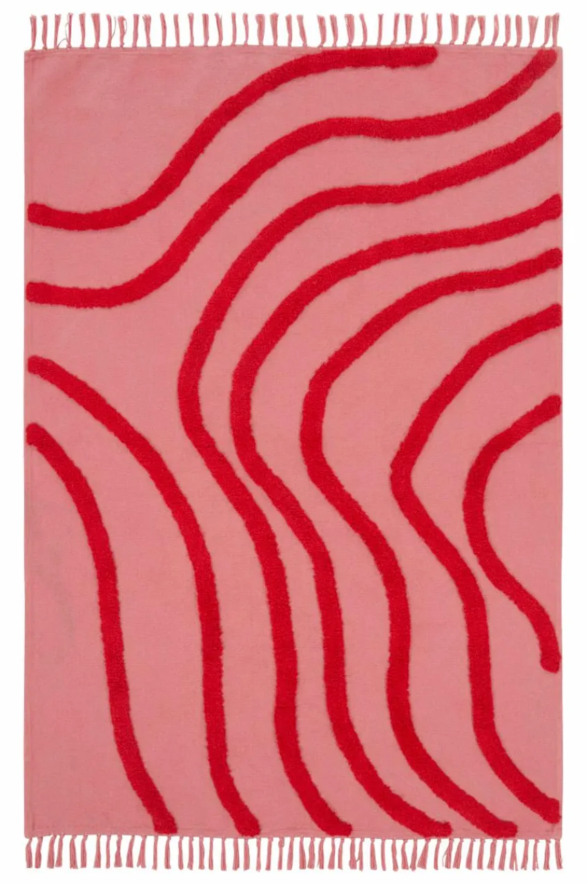 Bomulls- & Trasmattor|Barnmattor|Jotex WAVE Bomullsmatta Ekologisk 130x190 Cm undefined